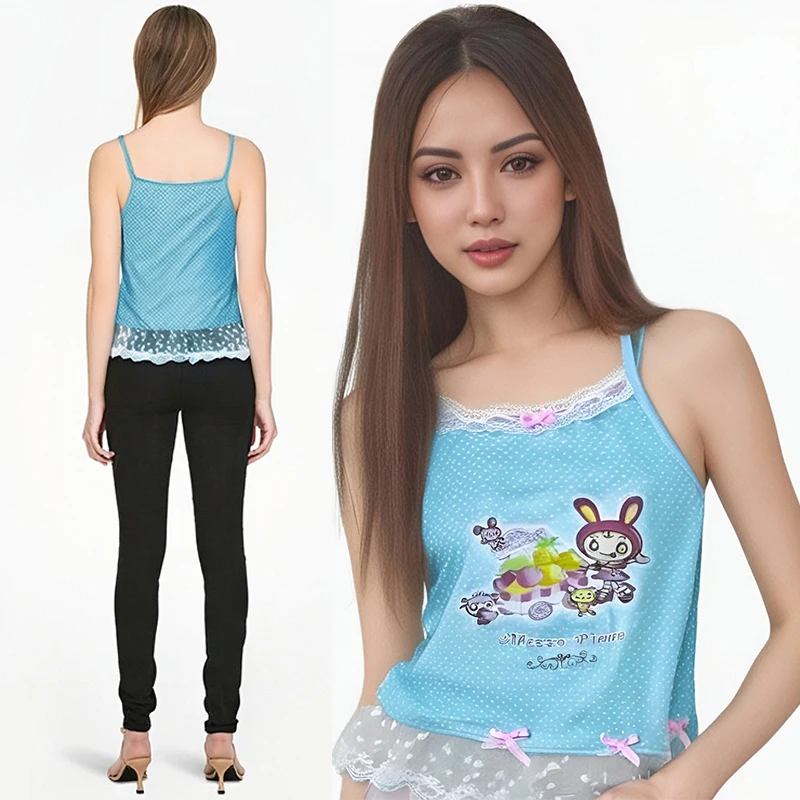 Cute Sweet Tanks Polka Dot Rabbit Kawaii Blue Girls Camis Women Short Summer Japanese Summer 2024 Vintage Cartoon Tees
Cute Sweet Tanks Polka Dot Rabbit Kawaii Blue Girls Camis Women Short Summer Japanese Summer 2024 Vintage Cartoon Tees