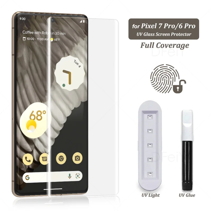 UV Screen Protector For Pixel 7 Pro Tempered Glass Film Full Screen Glue For Google Pixel 6 Pro Full Cover UV Glass
UV Screen Protector For Pixel 7 Pro Tempered Glass Film Full Screen Glue For Google Pixel 6 Pro Full Cover UV Glass
