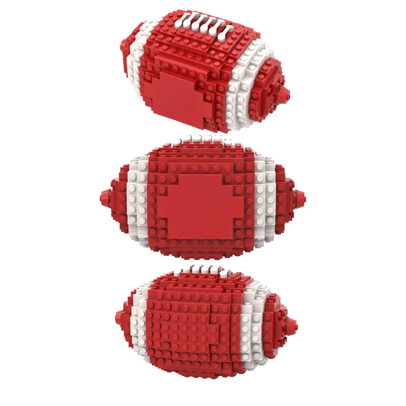 Red & White Team Colors American Football Sports Ball MOC Replica Display Block Model
Red & White Team Colors American Football Sports Ball MOC Replica Display Block Model