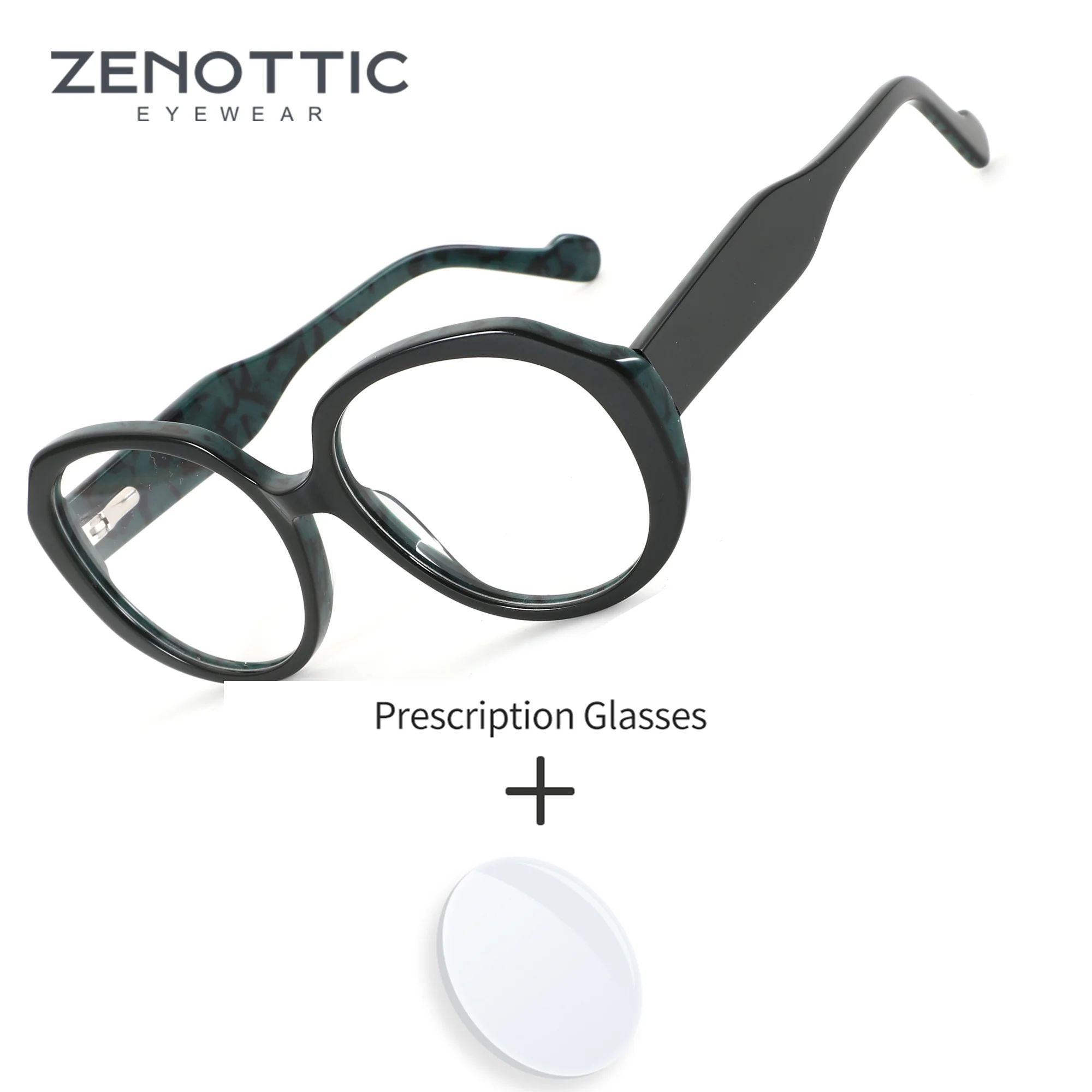 ZENOTTIC Woman Round Handmade Acetate Progressive Multifocal Lenses Anti-Blue Ray Photochromic Brown Prescription Eyewear
ZENOTTIC Woman Round Handmade Acetate Progressive Multifocal Lenses Anti-Blue Ray Photochromic Brown Prescription Eyewear