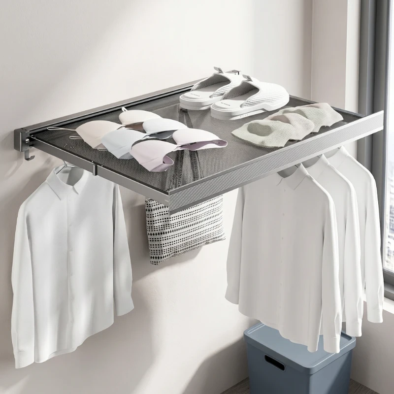Wall Mounted Foldable Drying Rack Retractable Stainless Steel Balcony Laundry Sock Organizer
Wall Mounted Foldable Drying Rack Retractable Stainless Steel Balcony Laundry Sock Organizer