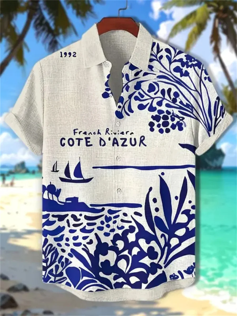 2025 Men's Summer Refreshing Breathable Comfortable Linen Short Sleeve Shirt Elegant Pattern Printed Button Top
2025 Men's Summer Refreshing Breathable Comfortable Linen Short Sleeve Shirt Elegant Pattern Printed Button Top