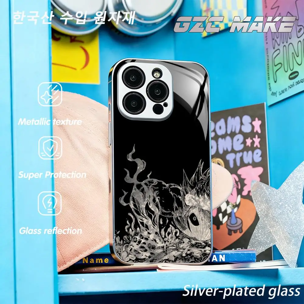 Black Clover japan anime Phone Case For iphone 17 16 15 14 13 12 11 Pro Plus Max Silver-plated glass Phone Case
Black Clover japan anime Phone Case For iphone 17 16 15 14 13 12 11 Pro Plus Max Silver-plated glass Phone Case