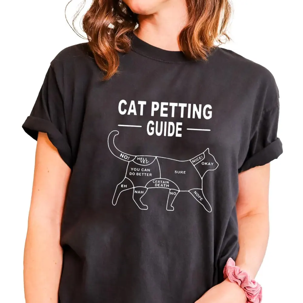 Cat Petting Guide Men's T-shirt 100% Cotton Casual Funny Print Loose O-neck Cool Cat T Shirt for Men Short Sleeve Tops Male Tees
Cat Petting Guide Men's T-shirt 100% Cotton Casual Funny Print Loose O-neck Cool Cat T Shirt for Men Short Sleeve Tops Male Tees