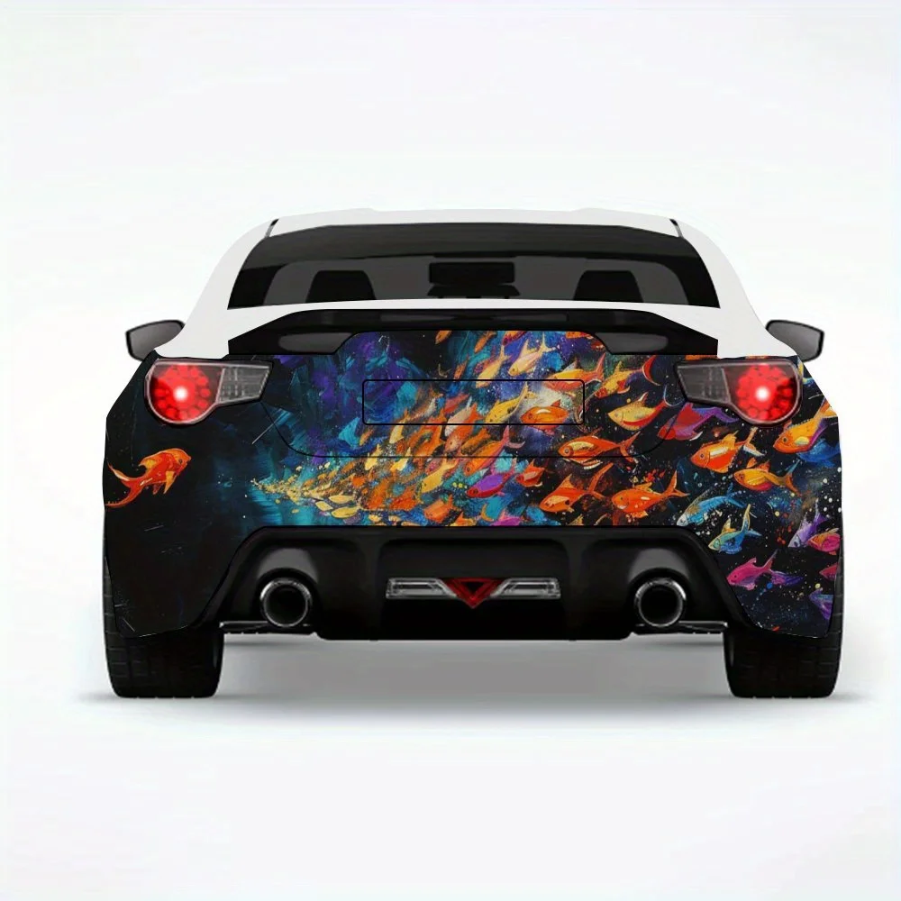 Fish Group Confrontation Art,Vinyl Decal for Car Rear, Waterproof Self-Adhesive Vinyl Stickers for Vehicle Tail and Bumper, Deco
Fish Group Confrontation Art,Vinyl Decal for Car Rear, Waterproof Self-Adhesive Vinyl Stickers for Vehicle Tail and Bumper, Deco