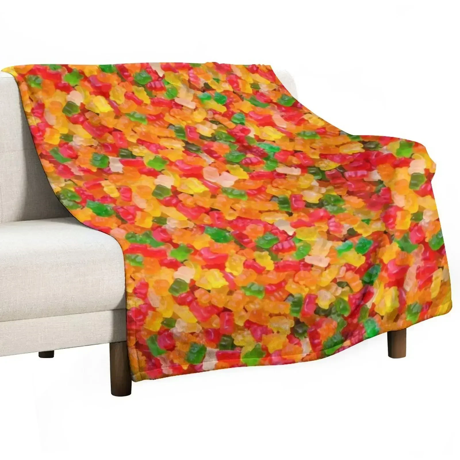 Gummy Bears Real Candy Pattern Throw Blanket Warm Flannel Blanket for Couch Chair Bedroom
Gummy Bears Real Candy Pattern Throw Blanket Warm Flannel Blanket for Couch Chair Bedroom