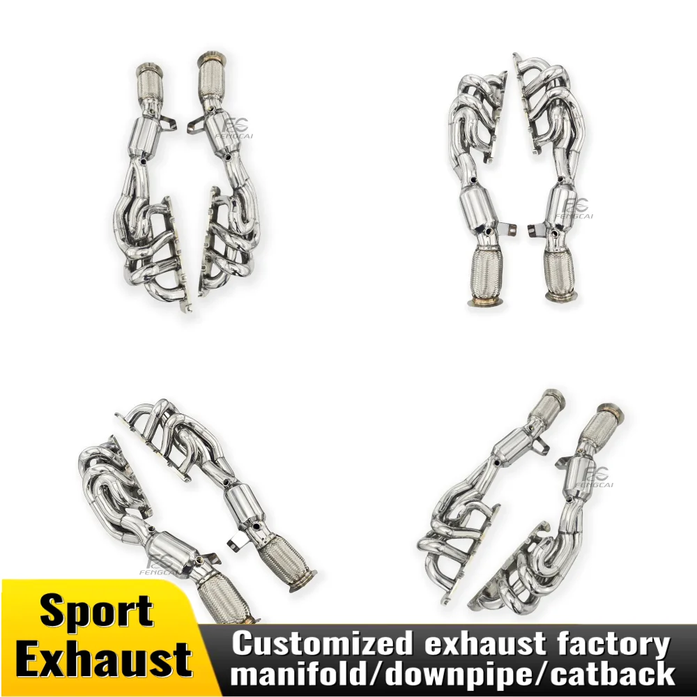 For Audi R8 4.2 high flow stainless steel exhaust manifold head exhaust downpipe sports car accessories custom exhaust system
For Audi R8 4.2 high flow stainless steel exhaust manifold head exhaust downpipe sports car accessories custom exhaust system