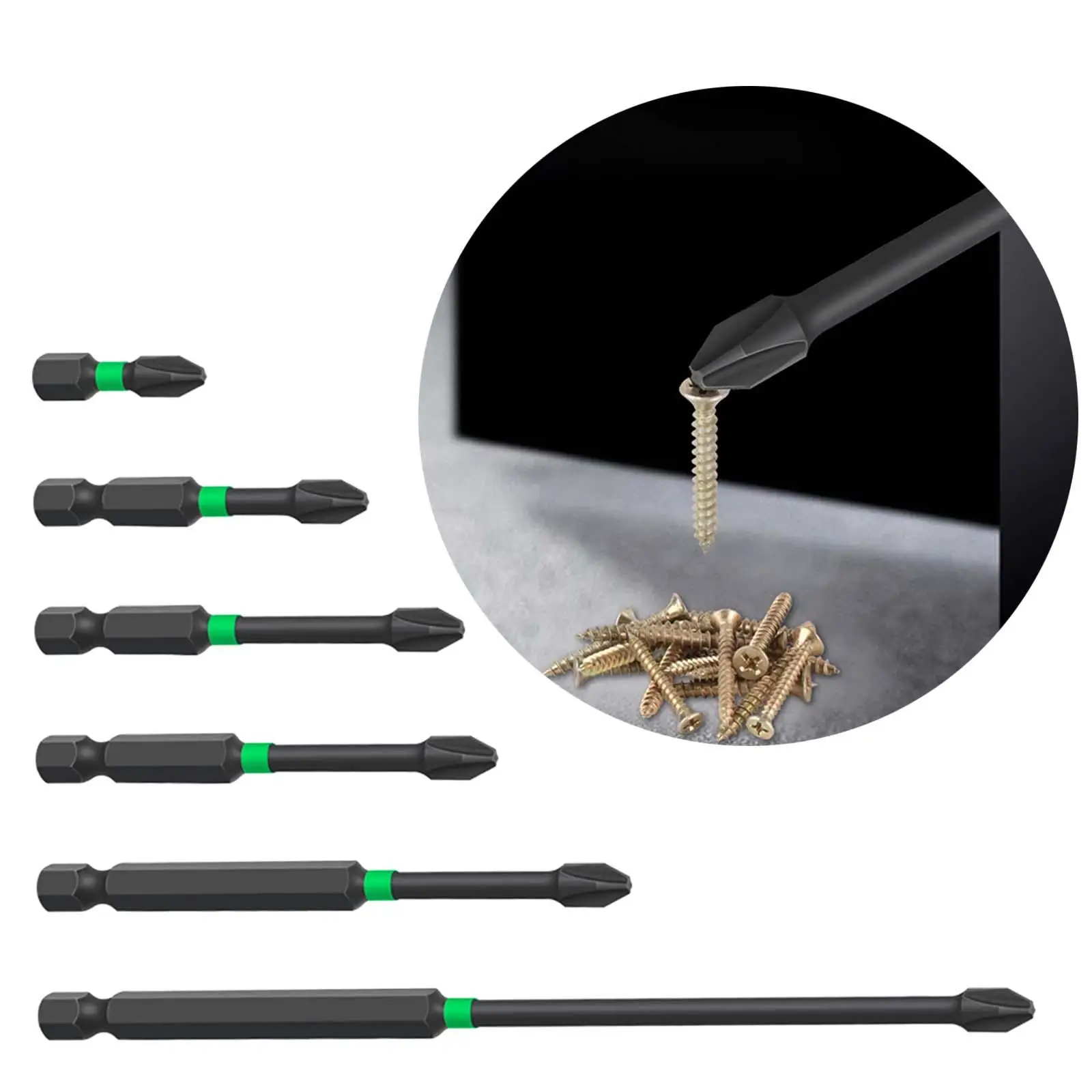 6Pcs Magnetic Screwdriver Bit Set High Hardness Wear Resistant Cross Driver Bit
6Pcs Magnetic Screwdriver Bit Set High Hardness Wear Resistant Cross Driver Bit