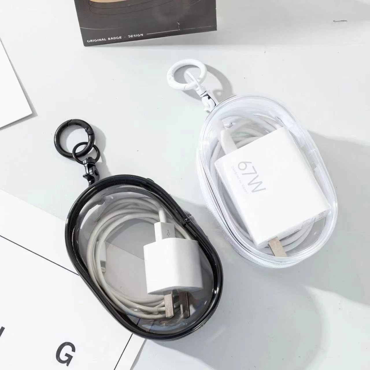 Mini Transparent PVC Storage Bag Portable Zipper Pouch for Charger Earphone Cable
Mini Transparent PVC Storage Bag Portable Zipper Pouch for Charger Earphone Cable
