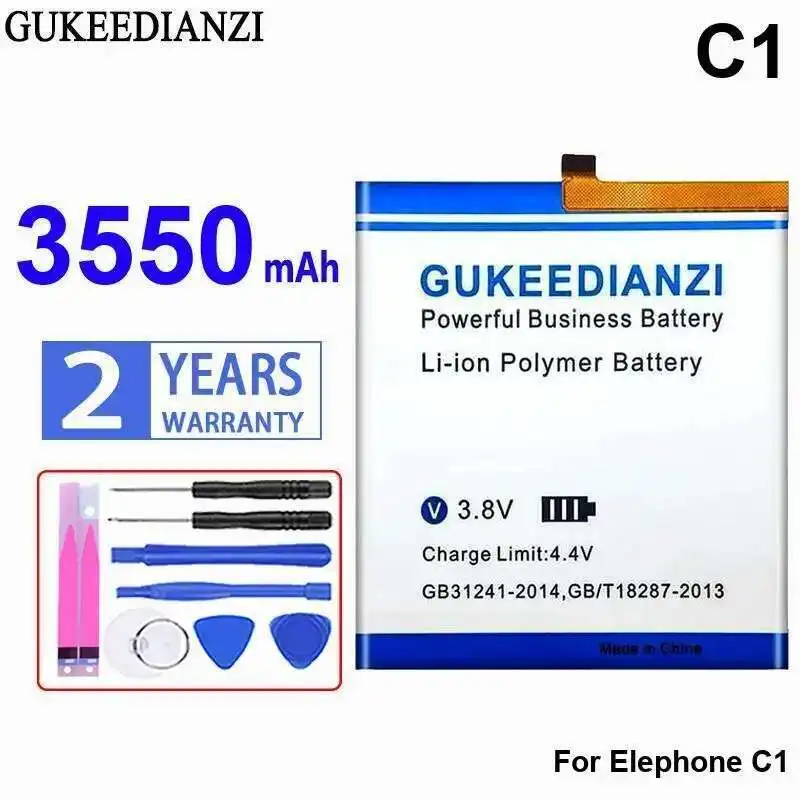 Premium Replacement Mobile Phone Battery 3550mAh High-Efficiency For Elephone C1
Premium Replacement Mobile Phone Battery 3550mAh High-Efficiency For Elephone C1