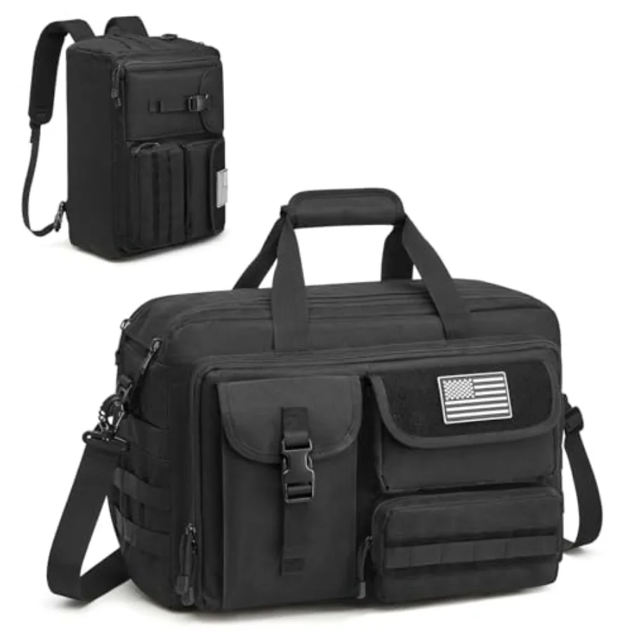 G4Free 17.3 Inch Laptop Messenger Bag for Men, 3-in-1 Backpack for Travel Work Weekender, Large Tactical Shoulder Bag
G4Free 17.3 Inch Laptop Messenger Bag for Men, 3-in-1 Backpack for Travel Work Weekender, Large Tactical Shoulder Bag