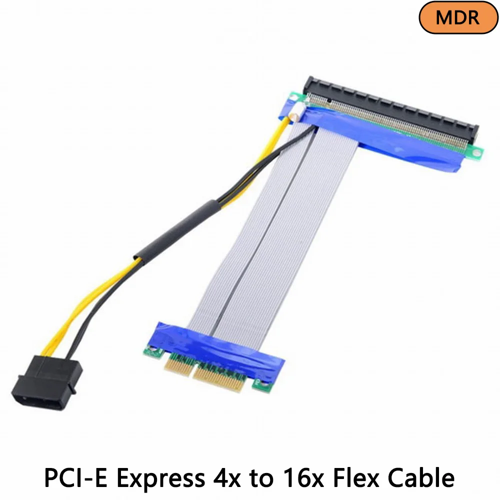 PCI Cables PCI-E Express 4x to 16x Flex Cable Extender Converter Riser Card Adapter with 4pin Power 15cm
PCI Cables PCI-E Express 4x to 16x Flex Cable Extender Converter Riser Card Adapter with 4pin Power 15cm