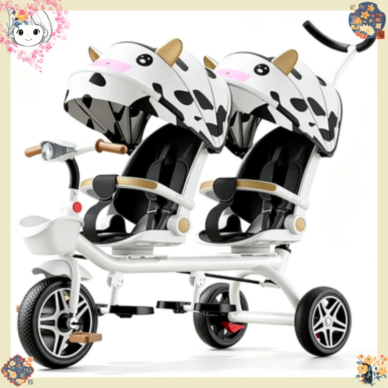 Foldable Double Pushchair Tricycle Reclining Seat Outdoor Travel Car for Two Kids
Foldable Double Pushchair Tricycle Reclining Seat Outdoor Travel Car for Two Kids
