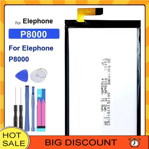 Battery For Elephone P9000 Lite P3000S P3000 P8000 P5000 P7000 P6000 2700mAh-5000mAh batteries for smartphones