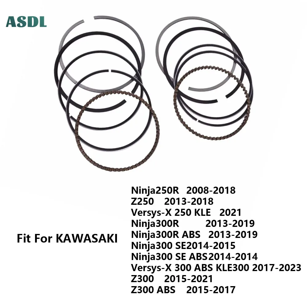 1/2pcs STD 62mm Motorcycle Piston Rings For KAWASAKI Ninja250R 08-18 Z250 Versys-X 250 300 Ninja300R Ninja 300 SE Z300 2015-2021
1/2pcs STD 62mm Motorcycle Piston Rings For KAWASAKI Ninja250R 08-18 Z250 Versys-X 250 300 Ninja300R Ninja 300 SE Z300 2015-2021