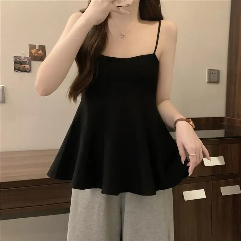 Black Sleeveless Sexy Tanks Summer New Off Shoulder Solid Slim Ruffles All-match Sweet Tops Tees Fashion Casual Women Clothing
Black Sleeveless Sexy Tanks Summer New Off Shoulder Solid Slim Ruffles All-match Sweet Tops Tees Fashion Casual Women Clothing