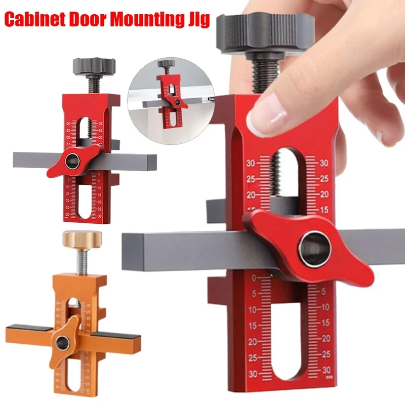 Adjustable Aluminum Alloy Cabinet Door Mounting Jig Portable Hole Positioning Tool
Adjustable Aluminum Alloy Cabinet Door Mounting Jig Portable Hole Positioning Tool