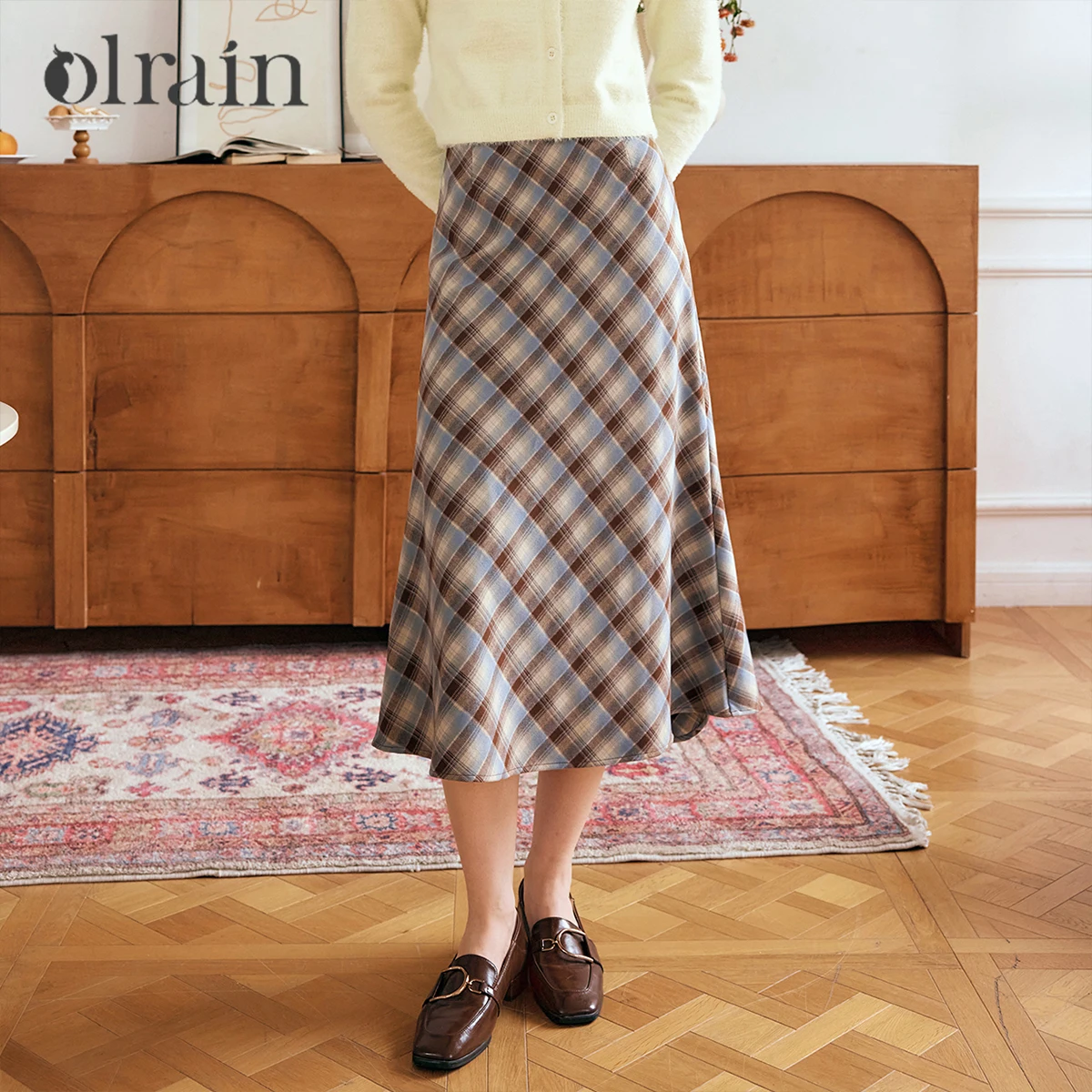 OLrain Woman Plaid Midi Skirt Vintage Mermaid Hem 2025 Winter Skirt Elegant Ruffled High Waist Female Long Skirts M56QB93528
OLrain Woman Plaid Midi Skirt Vintage Mermaid Hem 2025 Winter Skirt Elegant Ruffled High Waist Female Long Skirts M56QB93528