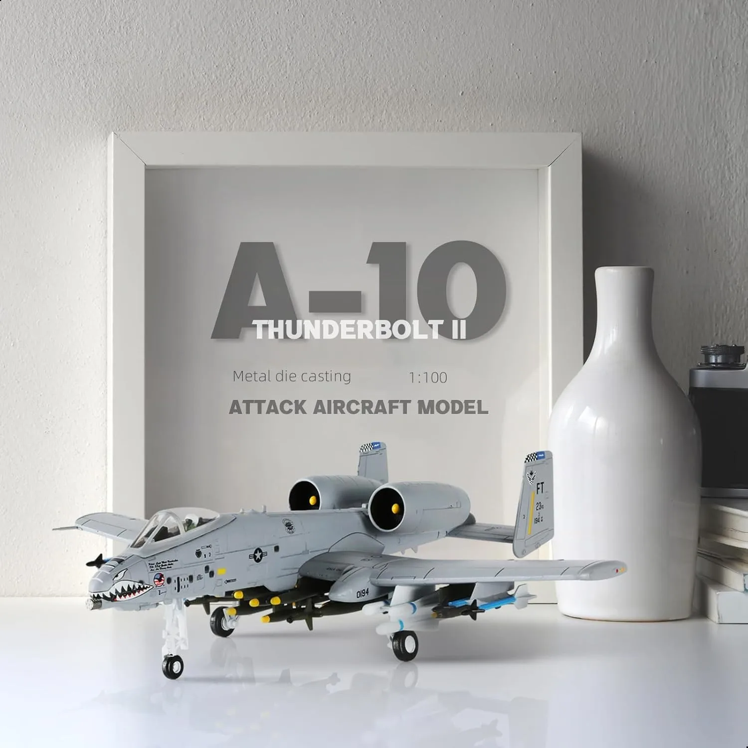 1/100 Scale A-10 Thunderbolt II Fighter Attack Aircraft Models Metal Diecast Airplane Model Toy Kit for Adult Collection or Gift
1/100 Scale A-10 Thunderbolt II Fighter Attack Aircraft Models Metal Diecast Airplane Model Toy Kit for Adult Collection or Gift
