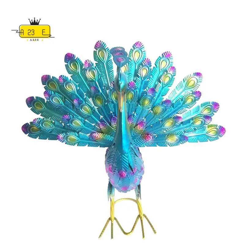 A23E-Outdoor Metal Peacock Statue Ornament DIY Peacock Art Crafts Garden Decoration Statue
A23E-Outdoor Metal Peacock Statue Ornament DIY Peacock Art Crafts Garden Decoration Statue