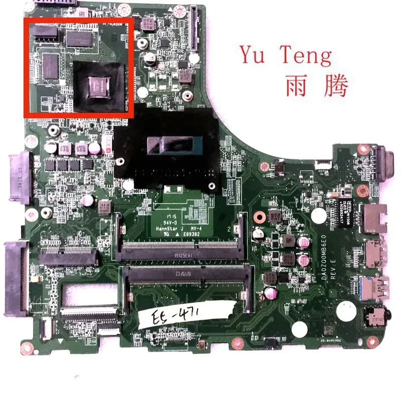 DA0ZQ0MB6E0 подходит для Acer E5-471 E5-471G, материнская плата для ноутбука I5-4210U, материнская плата процессора, 100% тест, ОК, доставка
DA0ZQ0MB6E0 подходит для Acer E5-471 E5-471G, материнская плата для ноутбука I5-4210U, материнская плата процессора, 100% тест, ОК, доставка