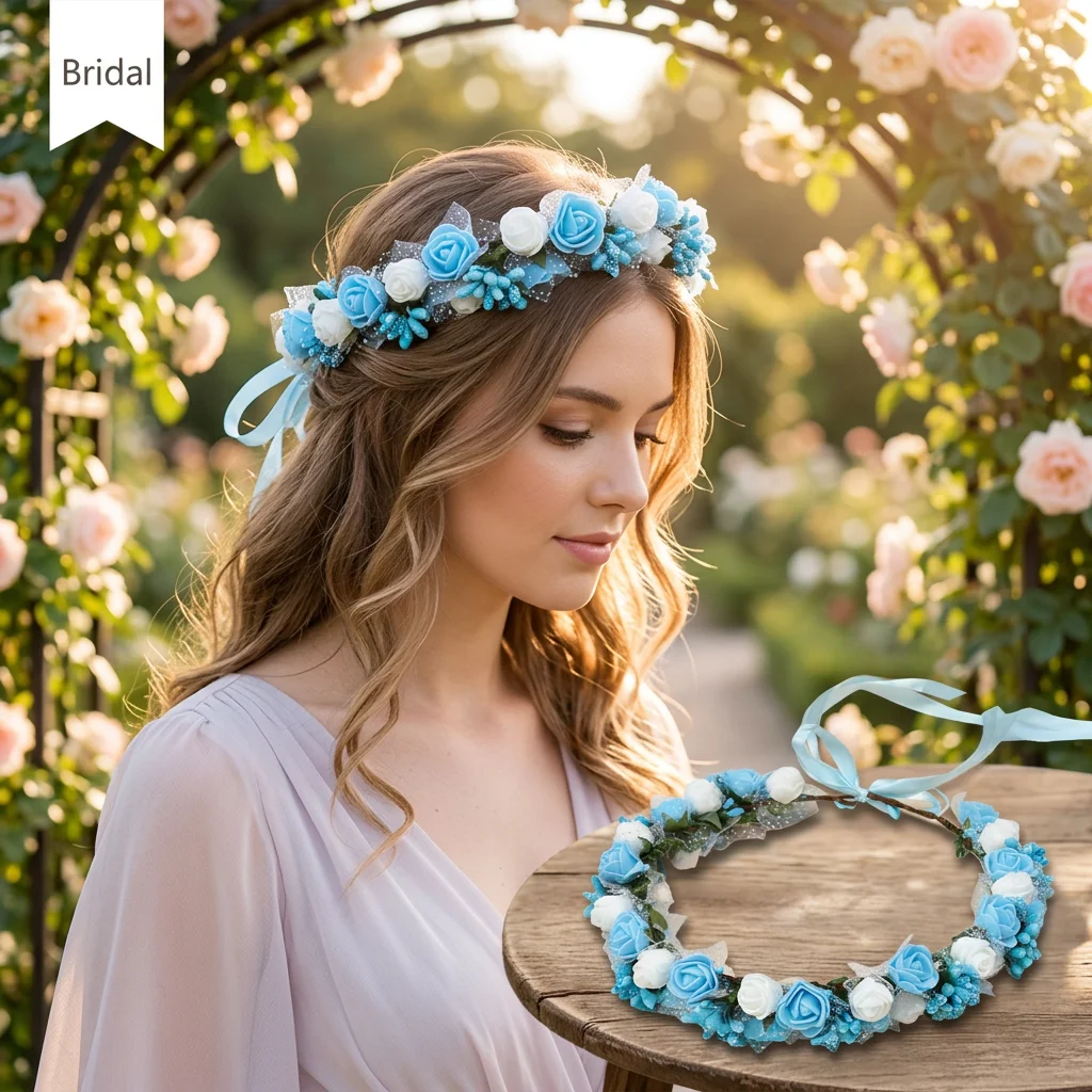 Flower Crown Wreath Girls Floral Garland Wreath Tiaras Wedding Crown Girls Fairy Tiaras Fashion Headpieces Hair Accessories
Flower Crown Wreath Girls Floral Garland Wreath Tiaras Wedding Crown Girls Fairy Tiaras Fashion Headpieces Hair Accessories