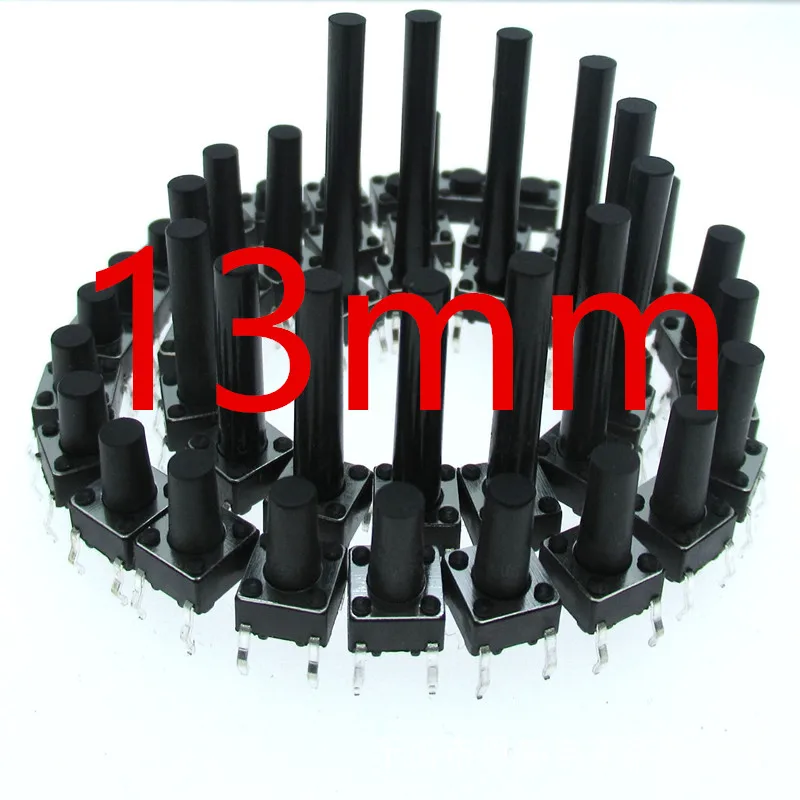 500pcs 6*6*13mm Light Touch Push Button Switch Button Switch Induction Cooker Switch Copper Feet
500pcs 6*6*13mm Light Touch Push Button Switch Button Switch Induction Cooker Switch Copper Feet
