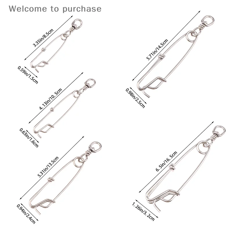 1Pc Stainless Steel Ring Tuna Fishing Clip Snap For Spearfishing Long Line Fishing Accessories With Swivel Ring Connector
1Pc Stainless Steel Ring Tuna Fishing Clip Snap For Spearfishing Long Line Fishing Accessories With Swivel Ring Connector