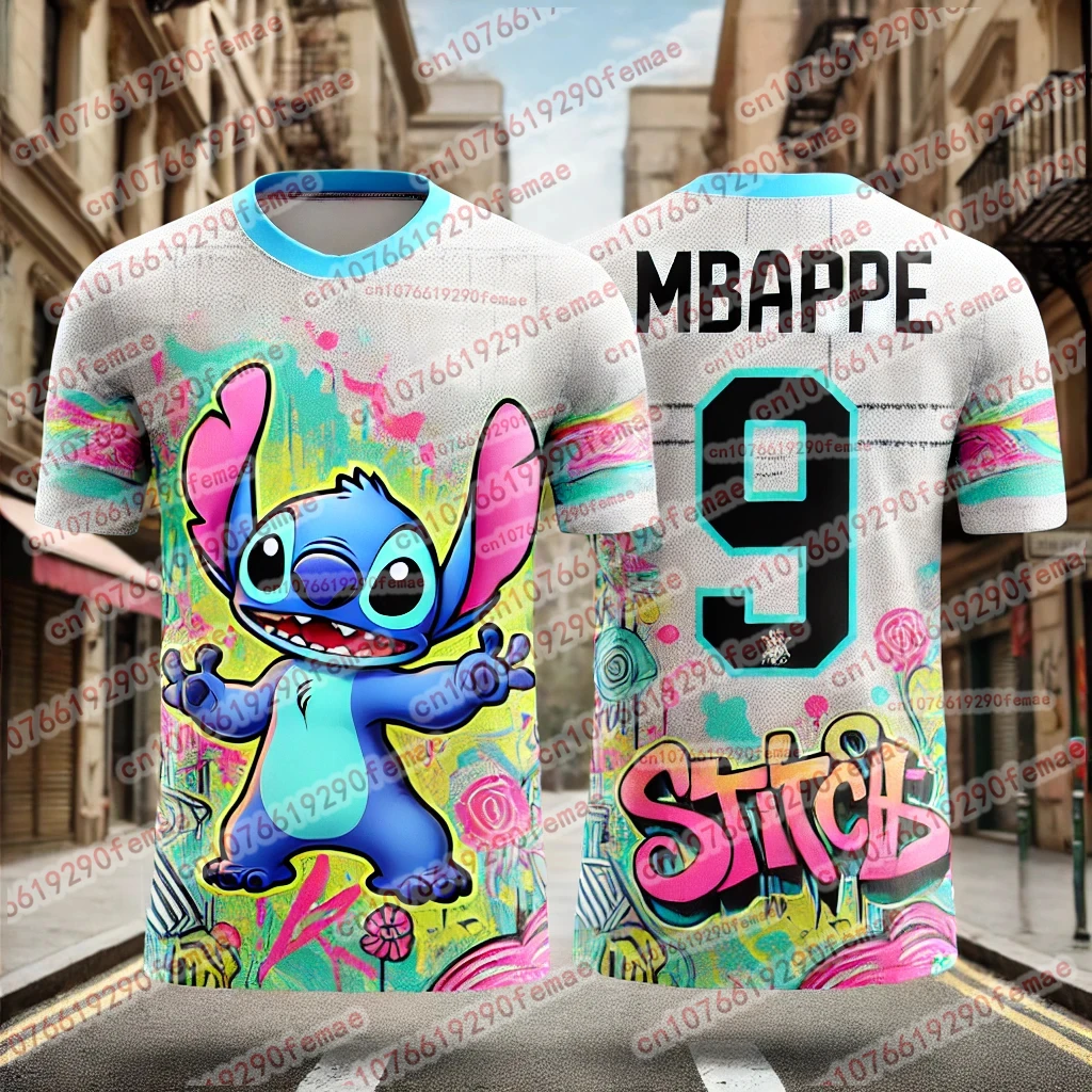 Stitch & Mbappé Kids T-shirt -Comfortable Stylish Jersey for Boys & Girls, Summer Cute Trendy Kids Casual Top 
Stitch & Mbappé Kids T-shirt -Comfortable Stylish Jersey for Boys & Girls, Summer Cute Trendy Kids Casual Top