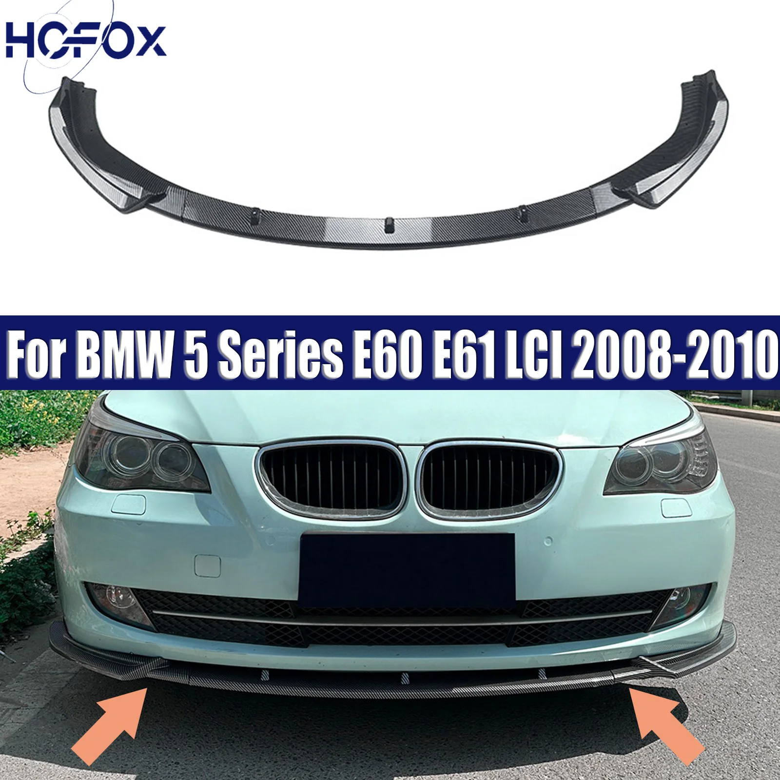 Front Bumper Lip Guard Protector Splitter Diffuser Spoiler BodyKit For BMW 5 Series E60 E61 LCI 2008-2010
Front Bumper Lip Guard Protector Splitter Diffuser Spoiler BodyKit For BMW 5 Series E60 E61 LCI 2008-2010