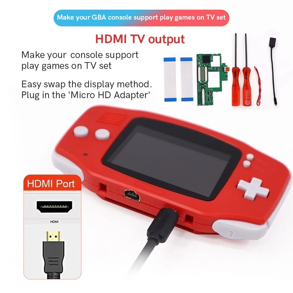 32 Pin/40 Pin HDMI Kit Hispeedido HDTV Converter Adapter PCB Kit Support the Video and Audio Play on TV Set For GBA
32 Pin/40 Pin HDMI Kit Hispeedido HDTV Converter Adapter PCB Kit Support the Video and Audio Play on TV Set For GBA