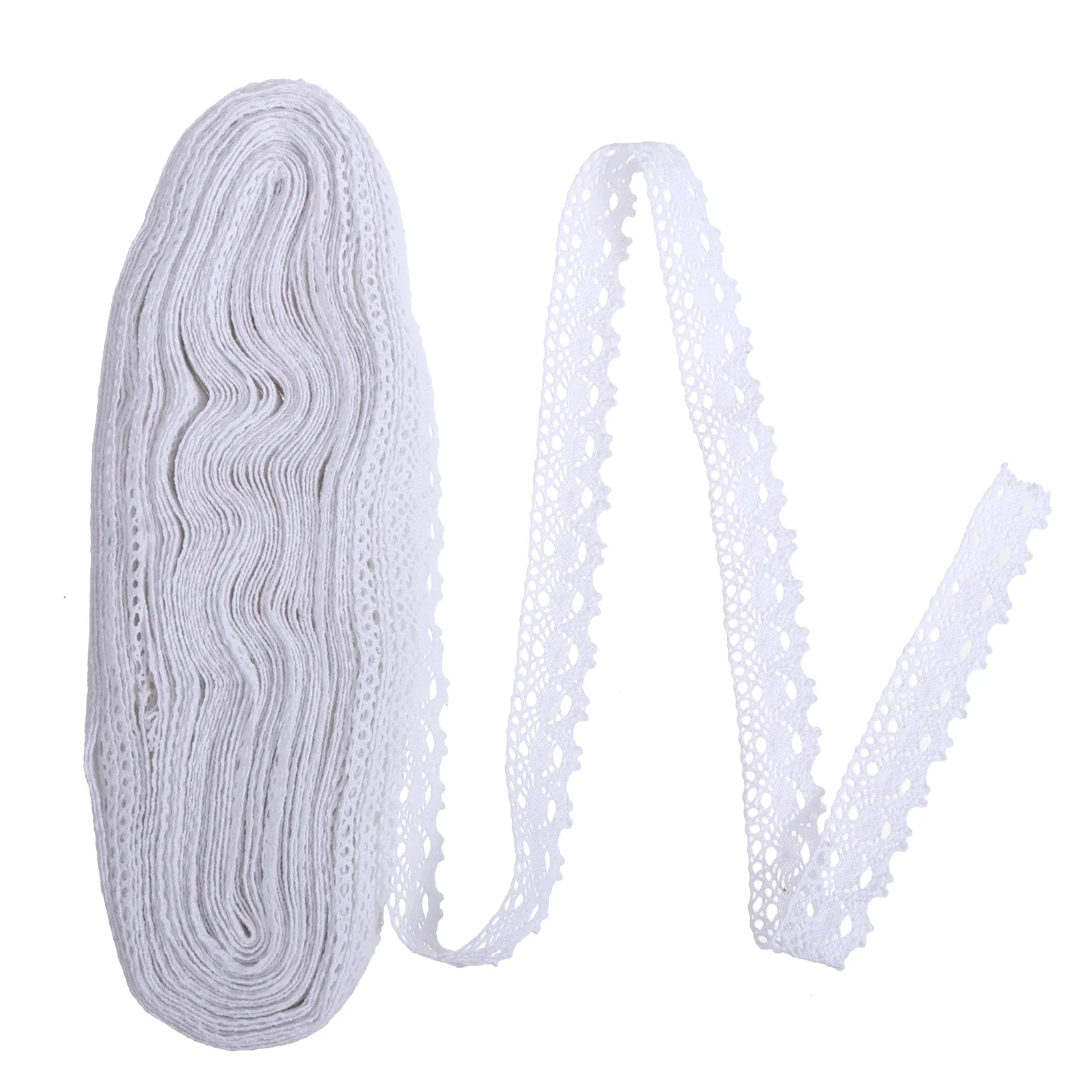 25 Yards Pure Cotton Lace Trim Ribbon White Thread Wedding Applique Sewing Decor Craft DIY Material Elastic Band Floral Pattern
25 Yards Pure Cotton Lace Trim Ribbon White Thread Wedding Applique Sewing Decor Craft DIY Material Elastic Band Floral Pattern