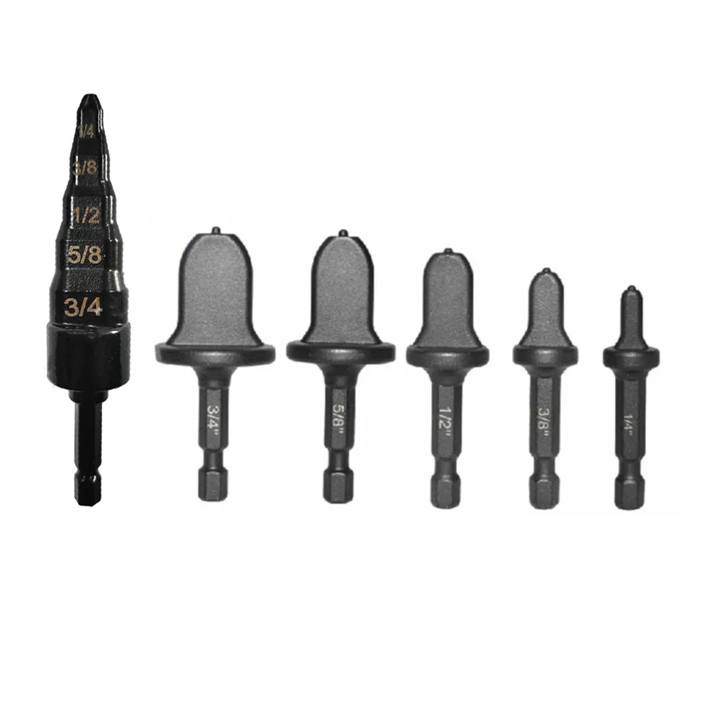 For Copper Tubing 5 In 1 Pipe Expander Swaging Drill Bit Set HVAC Maintenance 1 2 Inch 6 Pieces Set 7 Pieces Set Easy To Braze
For Copper Tubing 5 In 1 Pipe Expander Swaging Drill Bit Set HVAC Maintenance 1 2 Inch 6 Pieces Set 7 Pieces Set Easy To Braze