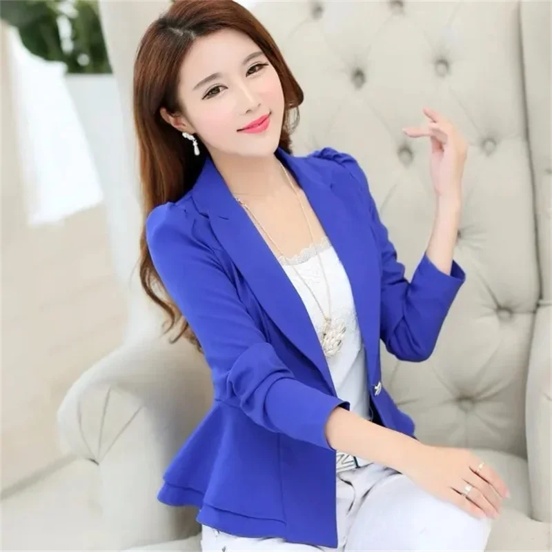 Women Blazer 2024 New Autumn Long Sleeves Casual Office Ladies Blazers Famale Jackets All-match Suit Basic Coat Outerwear B-3
Women Blazer 2024 New Autumn Long Sleeves Casual Office Ladies Blazers Famale Jackets All-match Suit Basic Coat Outerwear B-3
