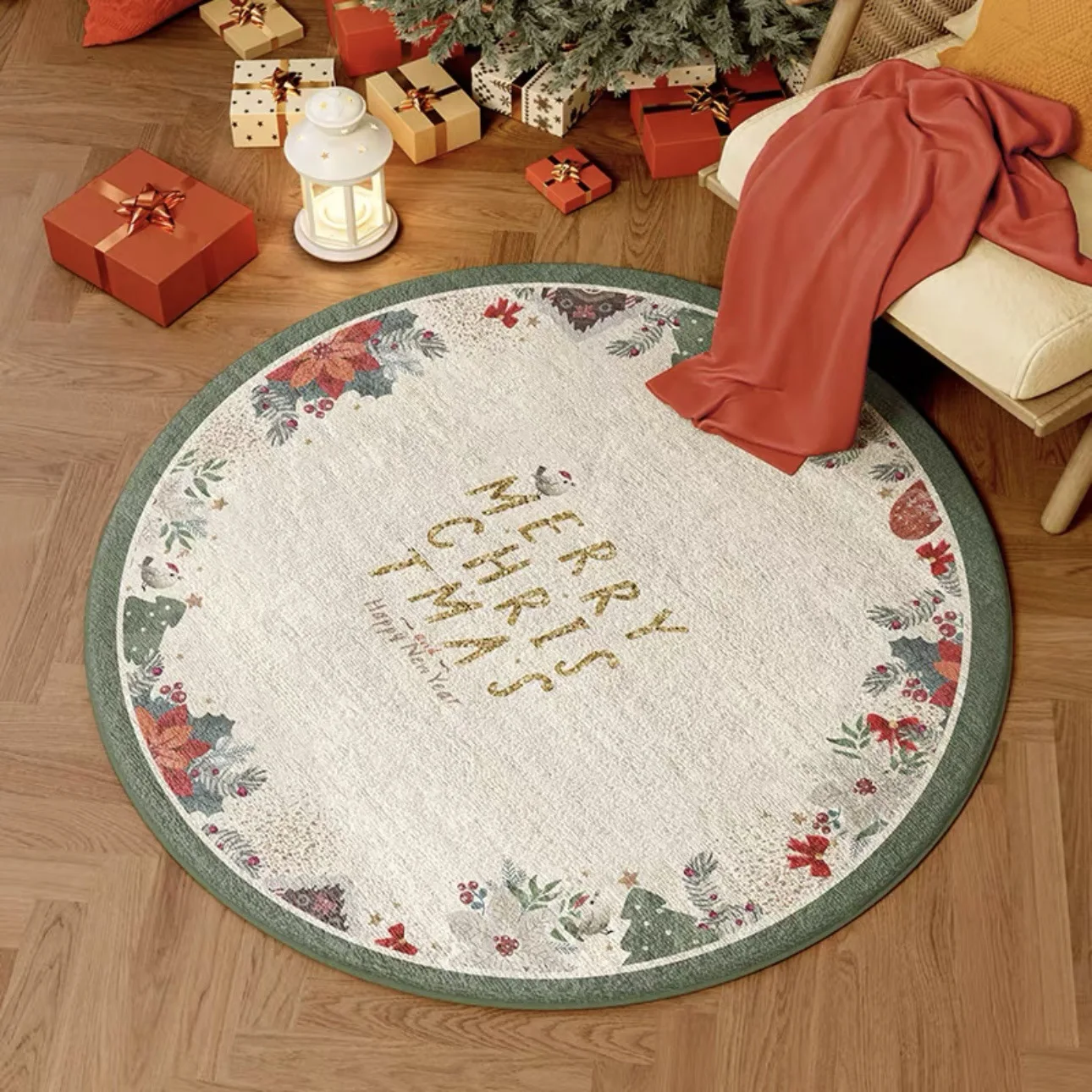 VIKAMA Christmas carpet: Bedroom decoration under the Christmas tree, welcome carpet for home decoration
VIKAMA Christmas carpet: Bedroom decoration under the Christmas tree, welcome carpet for home decoration
