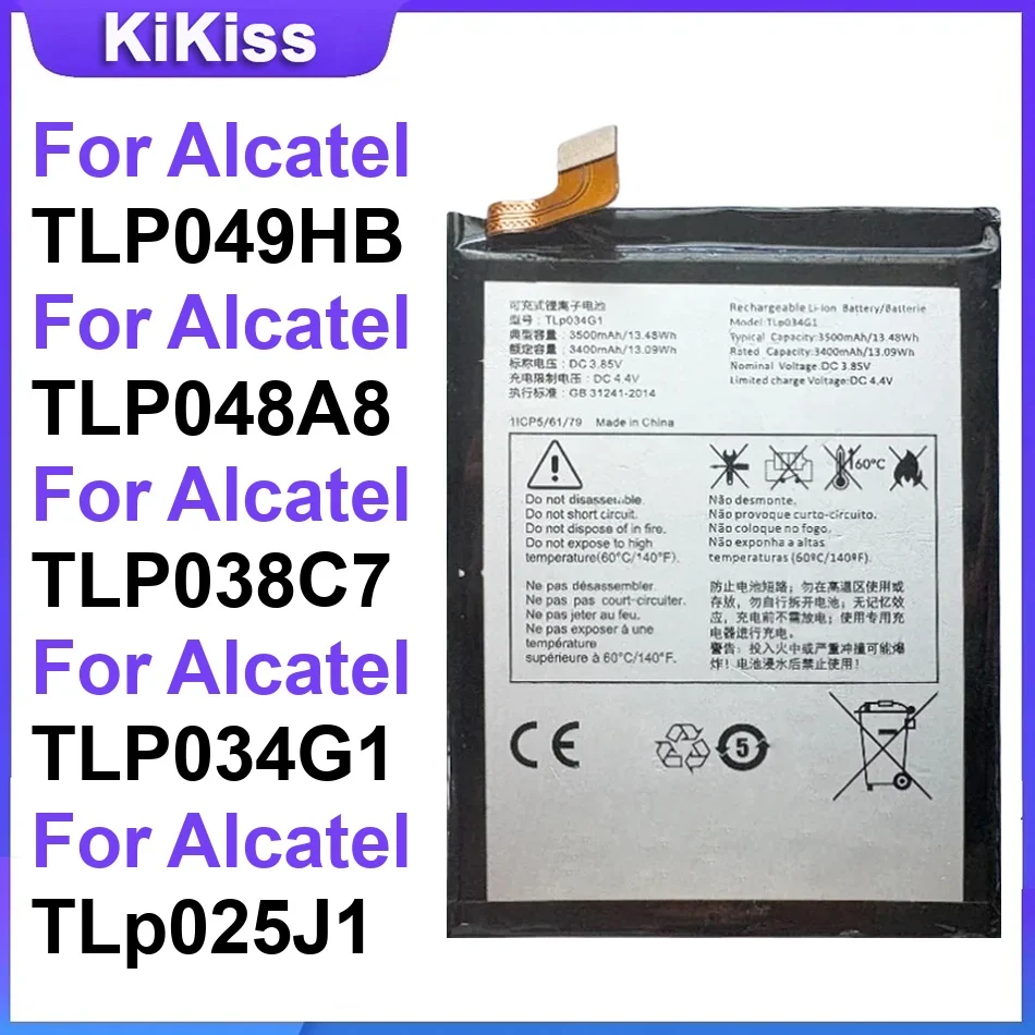 Battery For Alcatel TLP049HB TLP048A8 TLP038C7 TLP034G1 TLp025J1 Best Replacement
Battery For Alcatel TLP049HB TLP048A8 TLP038C7 TLP034G1 TLp025J1 Best Replacement