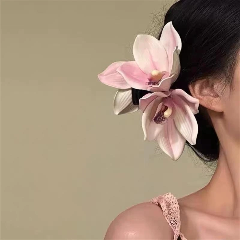 652F Orchids Flower Hair Clip for Lady Resin Alloy Flower Hair Claw Clip for Everyday Use and Various Occasion Party Supply 
652F Orchids Flower Hair Clip for Lady Resin Alloy Flower Hair Claw Clip for Everyday Use and Various Occasion Party Supply