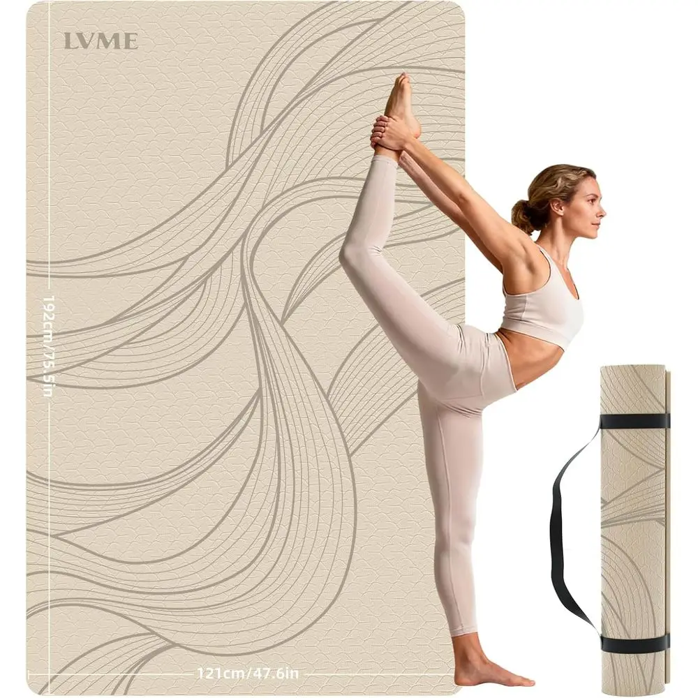 Extra Wide 10mm Thick Non-Slip High-Density TPE Yoga Mat for Pilates and Home Workouts
Extra Wide 10mm Thick Non-Slip High-Density TPE Yoga Mat for Pilates and Home Workouts