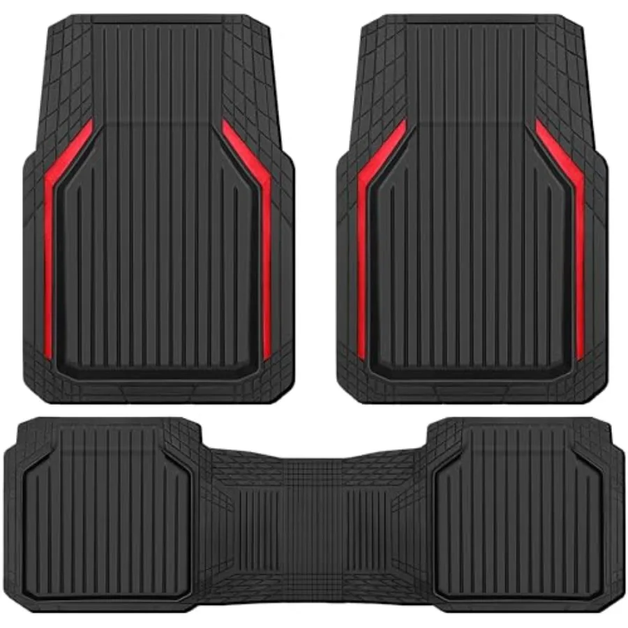 Heavy Duty Rubber Floor Mats for Car Waterproof Liner Deep Dish Car Mats Full Sets Universal Trim to Fit for SUV Truck Sedans V
Heavy Duty Rubber Floor Mats for Car Waterproof Liner Deep Dish Car Mats Full Sets Universal Trim to Fit for SUV Truck Sedans V