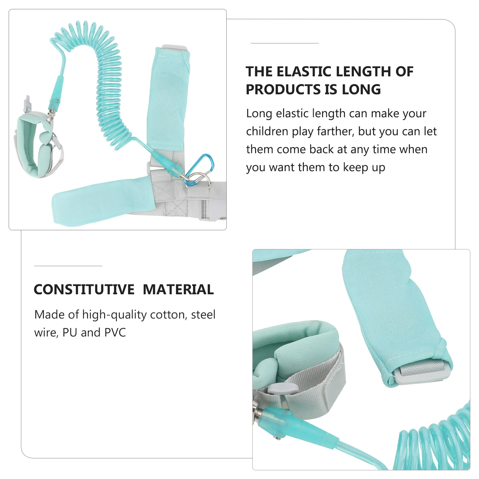 2Pcs Kids Safety Harness Anti Lost Belt Sky Blue Dual Use Wrist Link Leashes Adjustable Reflective Straps for Toddlers Parks
2Pcs Kids Safety Harness Anti Lost Belt Sky Blue Dual Use Wrist Link Leashes Adjustable Reflective Straps for Toddlers Parks