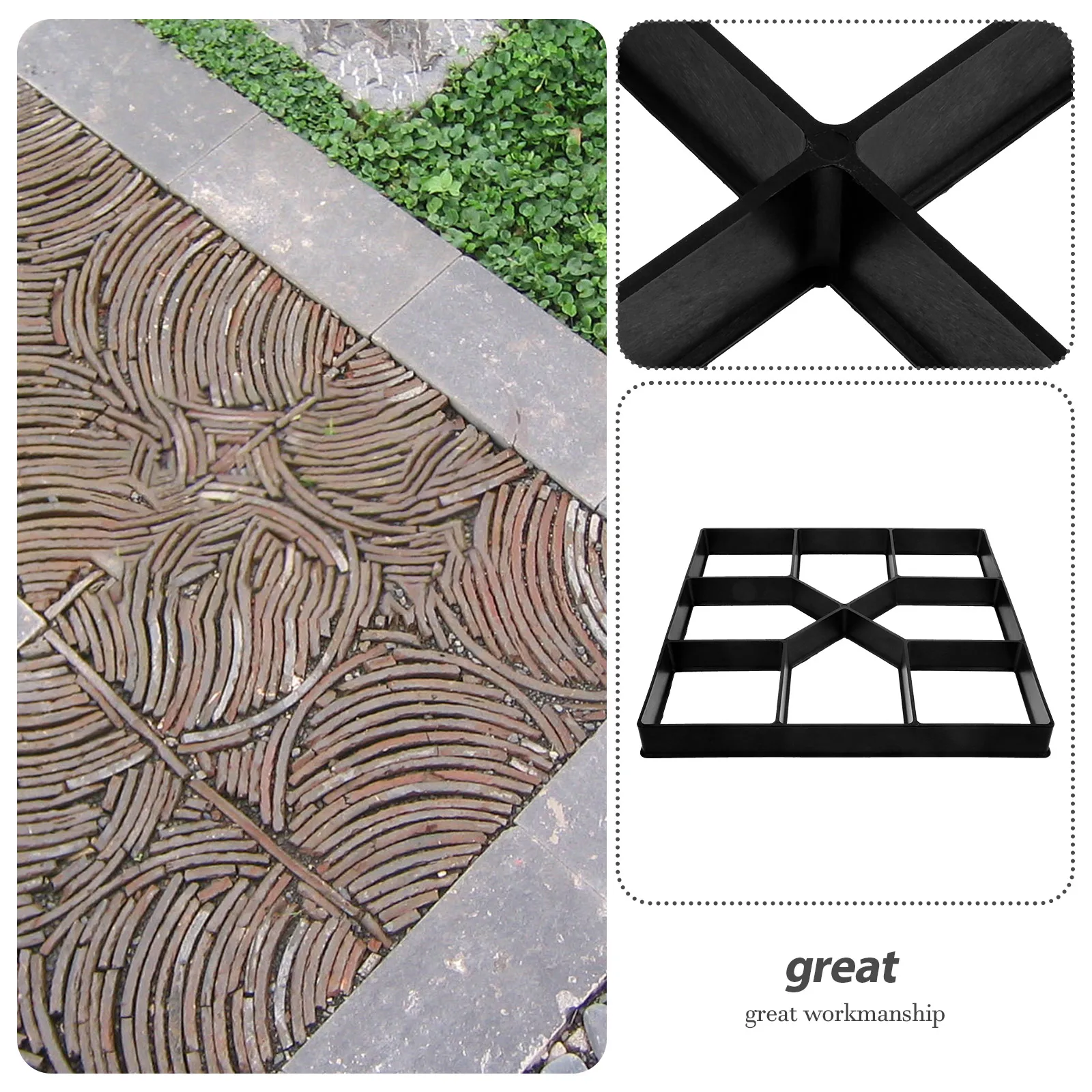 Garden Paving Mold Reusable Concrete Stepping Stone High Quality Smooth Lines Easy Clean Walkway Path Balcony Courtyard
Garden Paving Mold Reusable Concrete Stepping Stone High Quality Smooth Lines Easy Clean Walkway Path Balcony Courtyard