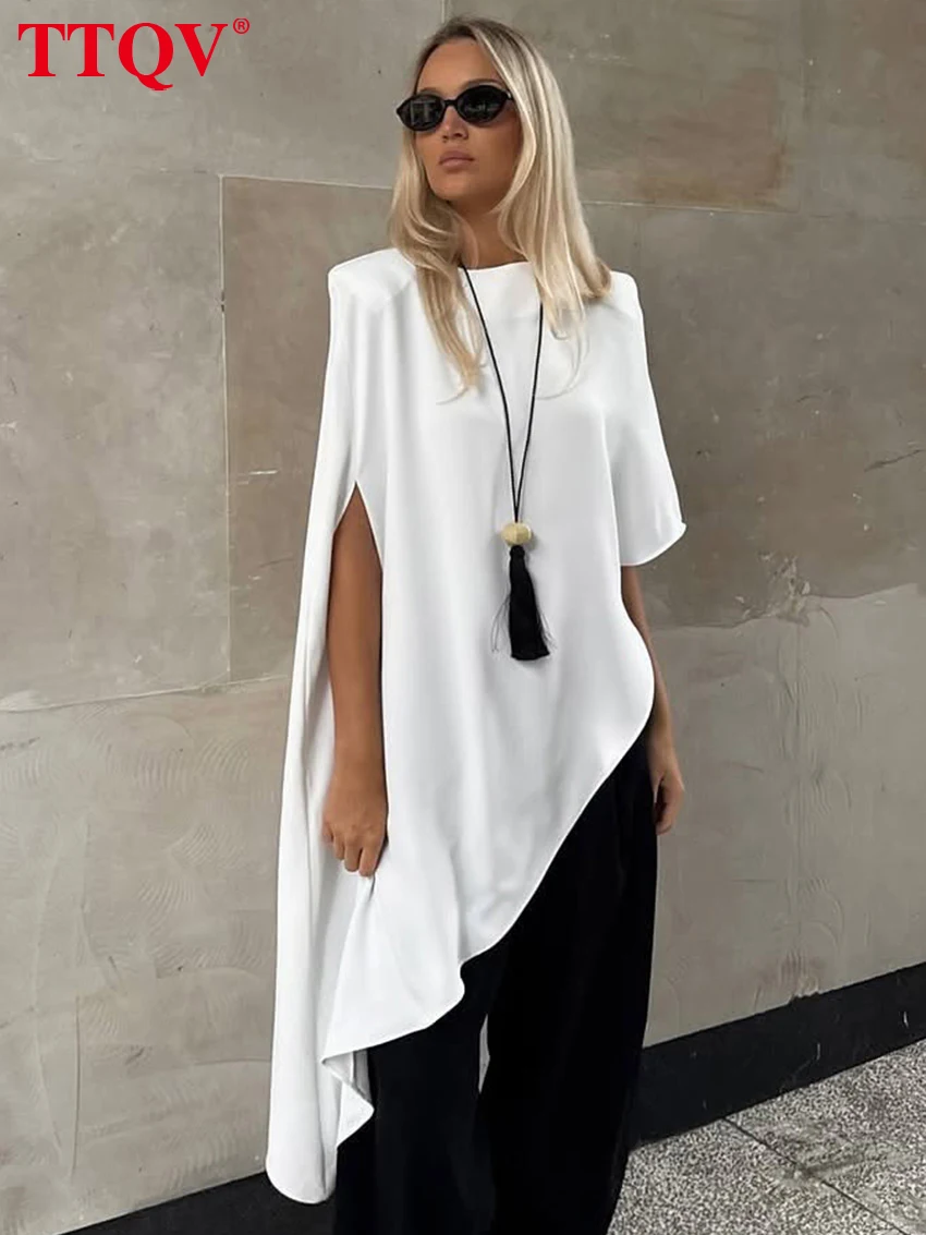 TTQV Fashion Loose White Cotton Women's Blouse 2026 Autumn V-Neck Long Sleeve Lady Shirt Elegant Classic Top Female Clothing
TTQV Fashion Loose White Cotton Women's Blouse 2026 Autumn V-Neck Long Sleeve Lady Shirt Elegant Classic Top Female Clothing
