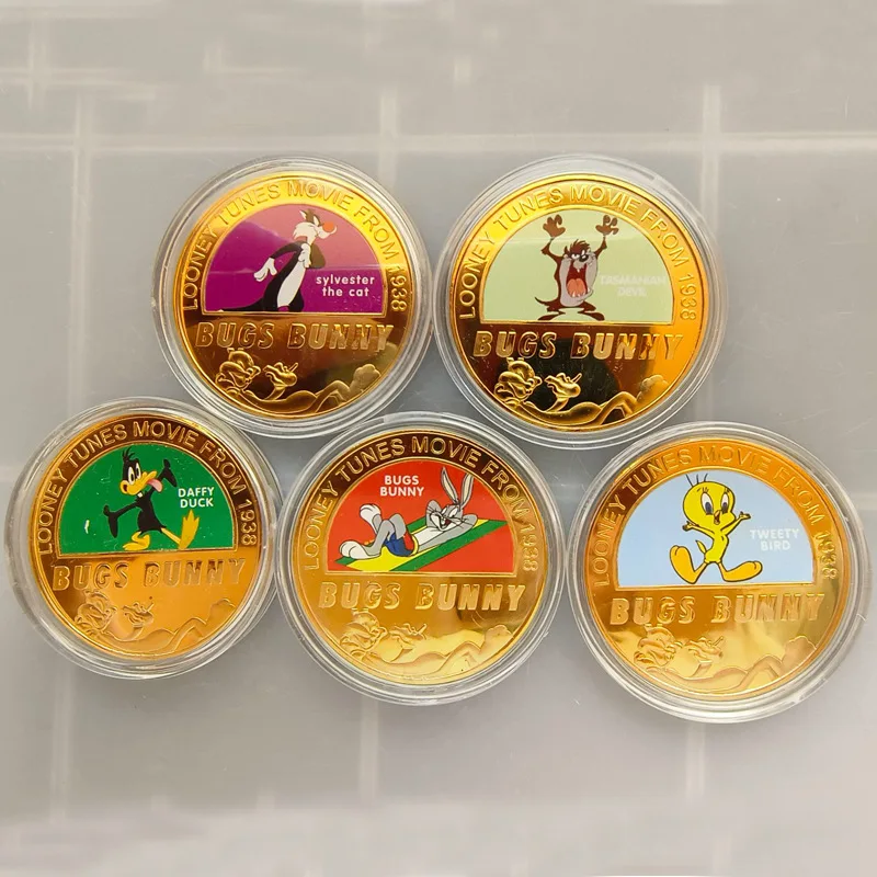 Disney Bugs Bunny gold plated Commemorative Coin Classic Cartoon Anime Peripheral toy metal card Coin Children's Gift Craft
Disney Bugs Bunny gold plated Commemorative Coin Classic Cartoon Anime Peripheral toy metal card Coin Children's Gift Craft