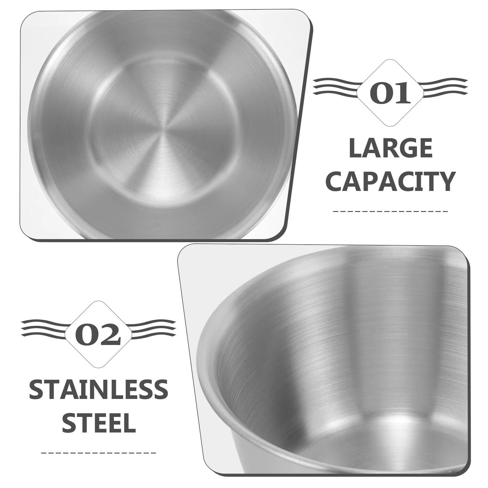 Cooking Bowl Steel Bowls for Kitchen Food Salad Containers Stainless Mixing Serving
Cooking Bowl Steel Bowls for Kitchen Food Salad Containers Stainless Mixing Serving