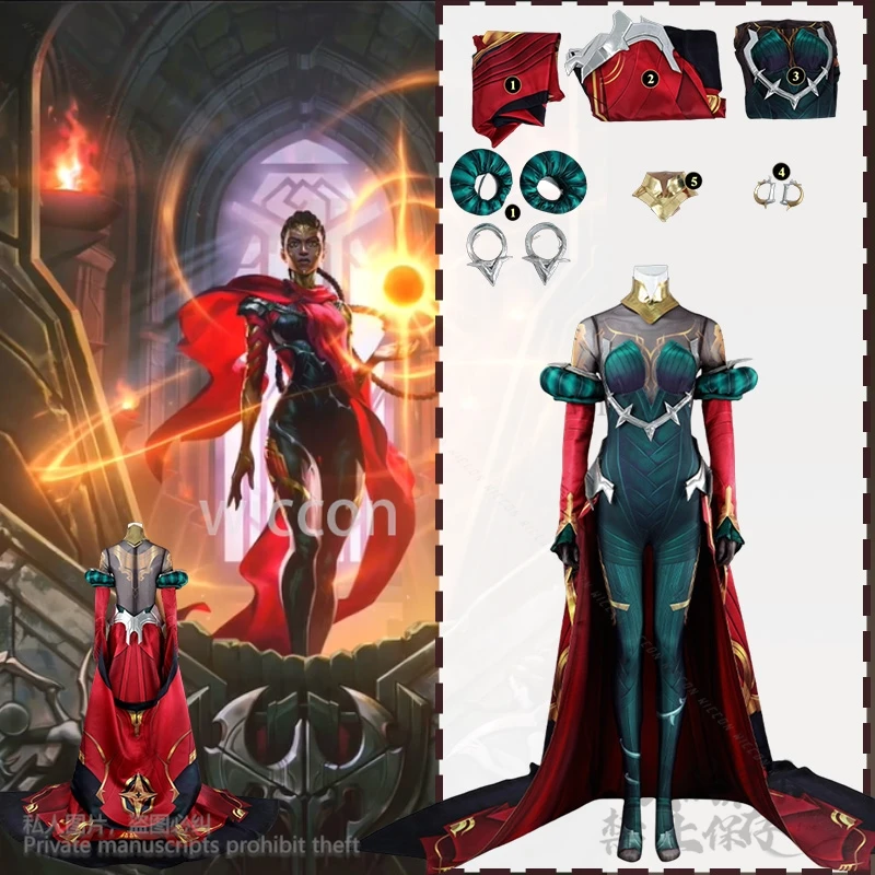 Игра LOL Arcane Косплей Mel Модная боевая форма Комбинезон Красная накидка Queen Diva Одежда Женская карнавальная одежда Лолиты по индивидуальному заказу
Игра LOL Arcane Косплей Mel Модная боевая форма Комбинезон Красная накидка Queen Diva Одежда Женская карнавальная одежда Лолиты по индивидуальному заказу