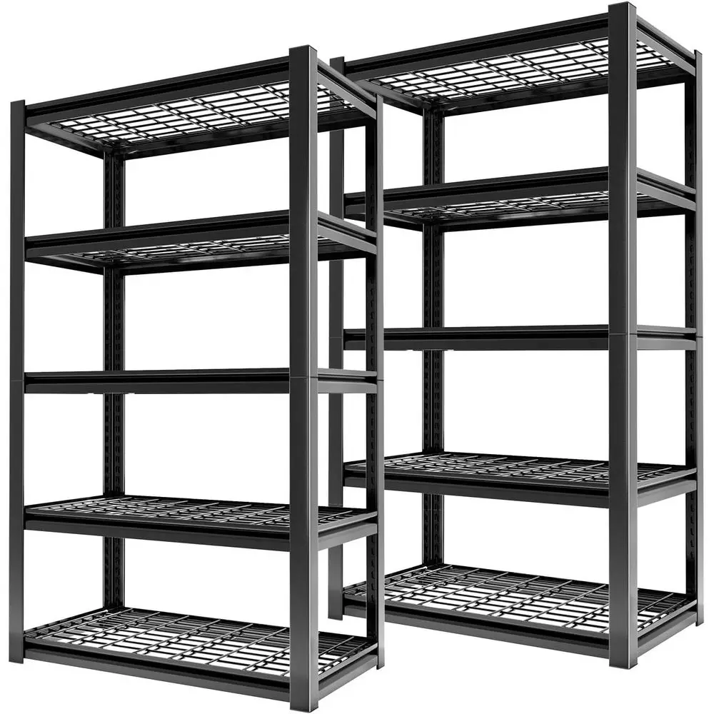 72" Storage Shelving Unit, Heavy Duty 5-Tier Adjustable Metal Rack, Standing Utility Shelves or Garage, Basement, Pantry, Kitche
72" Storage Shelving Unit, Heavy Duty 5-Tier Adjustable Metal Rack, Standing Utility Shelves or Garage, Basement, Pantry, Kitche