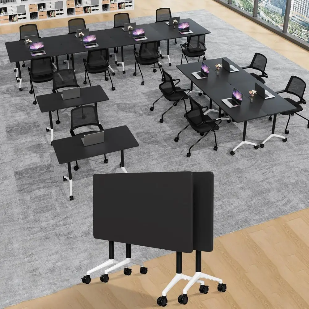 Pack Folding Conference Room Table,70.8In Modern Portable Conference Tables,Flip Top Mobile Training Room Tables for Office Sch
Pack Folding Conference Room Table,70.8In Modern Portable Conference Tables,Flip Top Mobile Training Room Tables for Office Sch