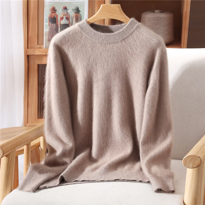 2025 New Autumn Winter Women Mink Cashmere Sweater O-Neck Pullover Basic Casual Soft Warm Bottom Clothing 100% Mink Cashmere Top
2025 New Autumn Winter Women Mink Cashmere Sweater O-Neck Pullover Basic Casual Soft Warm Bottom Clothing 100% Mink Cashmere Top