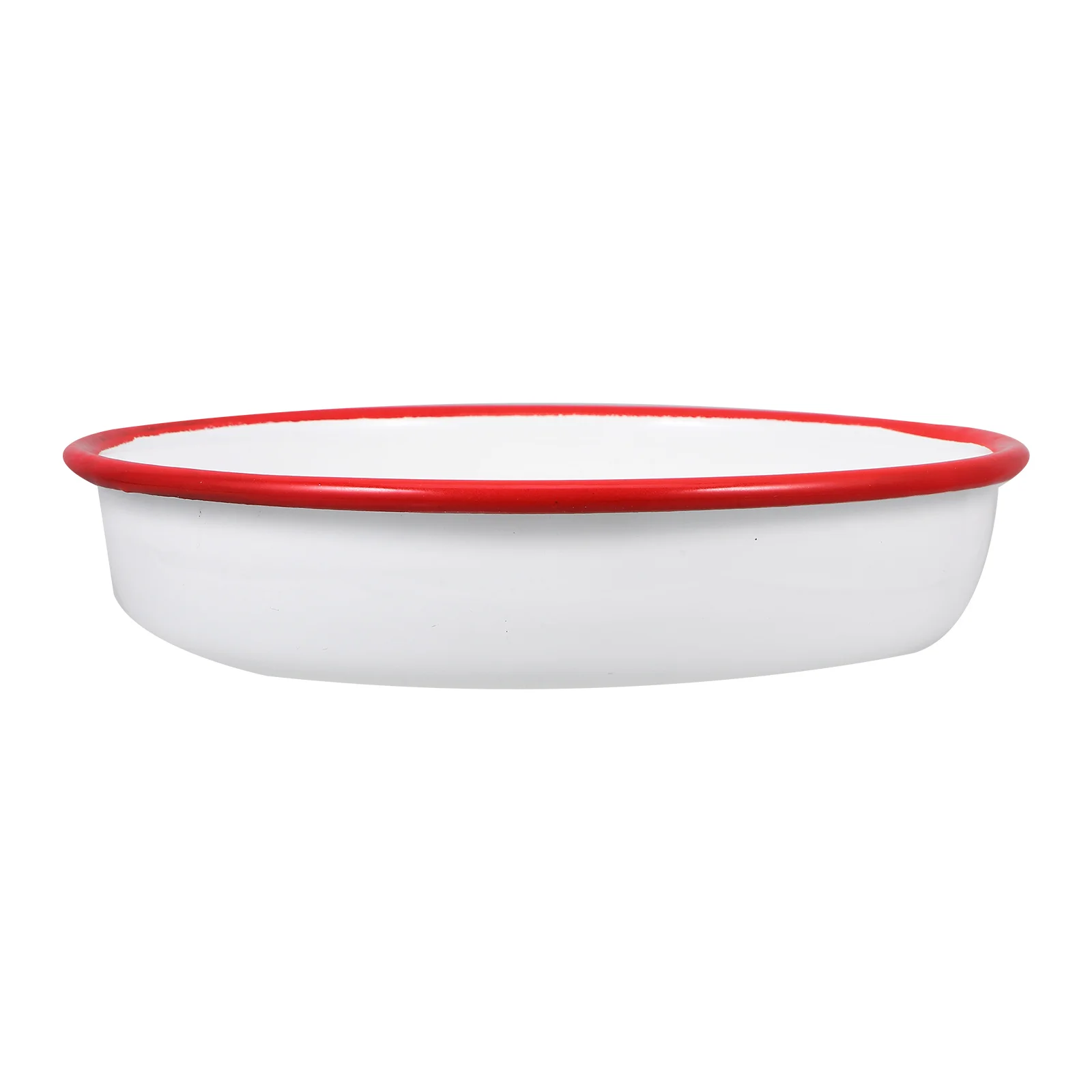 1pc Enamel Plate Red 21cm Stable Edging Non Scratch Fruit Salad Dinner Plates Retro Style Home Hotel Picnic Kitchen Bar
1pc Enamel Plate Red 21cm Stable Edging Non Scratch Fruit Salad Dinner Plates Retro Style Home Hotel Picnic Kitchen Bar