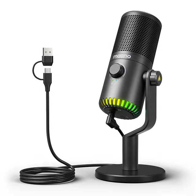 Maono RGB Gaming Microphone Support Software Control for SP5 Live Streaming Podcast Mic Desktop USB Condenser Gaming Microphones
Maono RGB Gaming Microphone Support Software Control for SP5 Live Streaming Podcast Mic Desktop USB Condenser Gaming Microphones